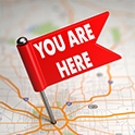 map and sign 'you are here'
