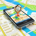 map and phone