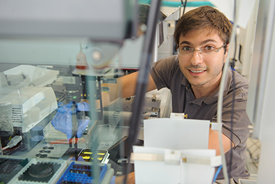 scientist working in lab